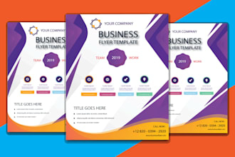 design a professional flyer for your business or event