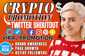 promote crypto website sharelink twitter shoutout on 300m mobile app ig fb yt