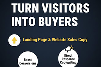 write high converting sales copy for landing pages and websites