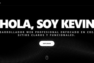 a very simple yet effective personal website