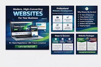 design and develop a modern website