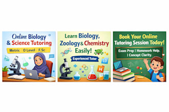 teach biology zoology and chemistry to o level metric and fsc