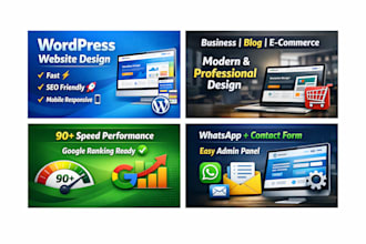 wp website design fast, SEO friendly and mobile responsive