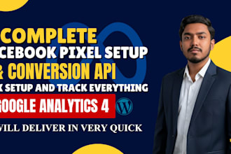 setup ga4 facebook pixel and conversion tracking using GTM