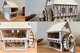 design stl, step, svg, dxf files for cnc, laser cutting and 3d printing