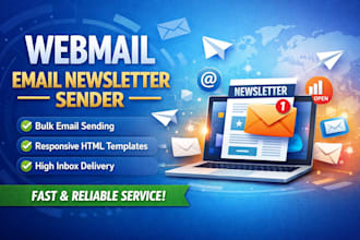 build webmail email sender webmailer for newsletter sending