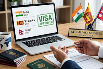 prepare and manage tourist visa application and document