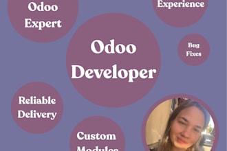 be your professional odoo developer for custom modules and erp solutions