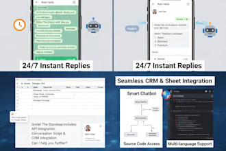 build whatsapp automation, auto replies