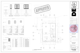 draw architectural drawing engineering plans for city permit pe stamp drawing