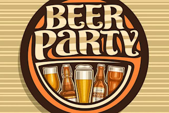 do high quality vintage brewery pub beer logo with t shirt design