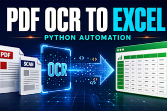 automate PDF and image data extraction to excel with python ocr