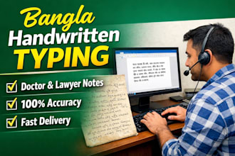 do fast and accurate bangla typing from handwritten PDF or image