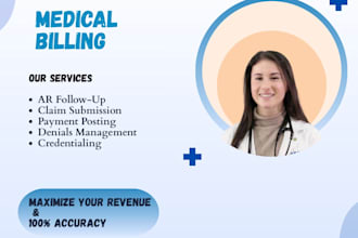 provide professional medical billing, rcm services, and credentialing