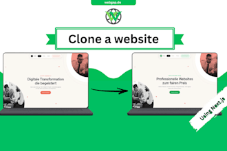 recreate any website in nextjs with clean and fast code