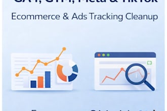 perform an ecommerce tracking audit of ga4 GTM meta tiktok