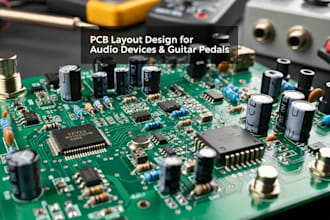 pcb layout, printed circuit board pcb design for audio devices and guitar pedal