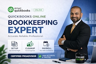 do setup, catchup, cleanup and bookkeeping in quickbooks online