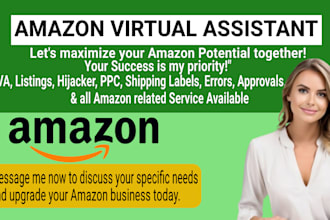 be your amazon virtual assistant amazon fba manager