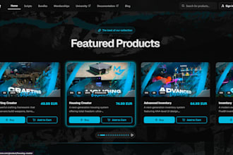 build fivem shopify store for scripts, cars and assets