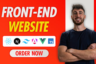 build a modern react or next js frontend web application