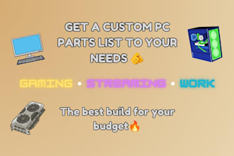 create a custom PC parts list optimized to your needs
