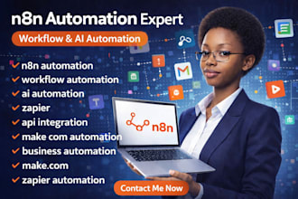 n8n automation n8n workflow API integration n8n ai agent n8n zapier n8n makecom