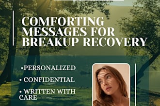 write comforting and uplifting breakup recovery messages