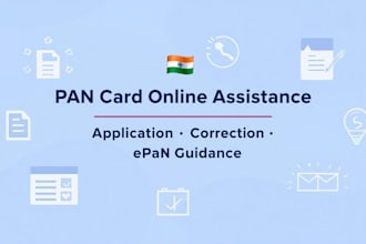 assist you with pan card application or correction online