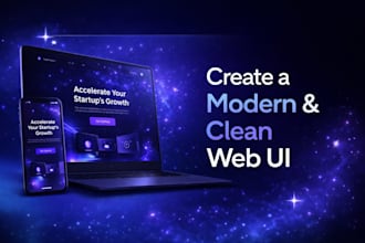 create a modern and clean web UI