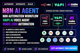 do n8n ai agent n8n automation workflow vapi ai voice agent makecom automation