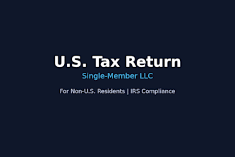 file US tax return for single member llc non residents