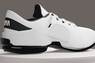 do 3d shoe 3d footwear 3d modeling and 3d animation