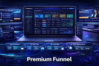 design a high converting gohighlevel website, landing page and sales funnel