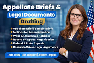 draft legal motions or petitions on divorce, alimony or child custody