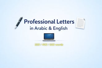 write perfect letters in arabic and english