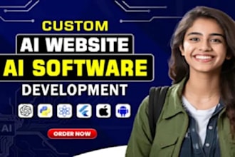 develop ai saas, ai website and software, full stack website development