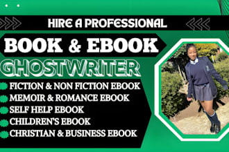 ghostwrite your book and ebook ghostwriter book editing  kindle book writer