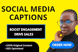 write engaging social media captions and posts