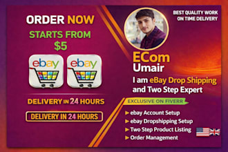 be your ebay dropshipping and two step listing expert
