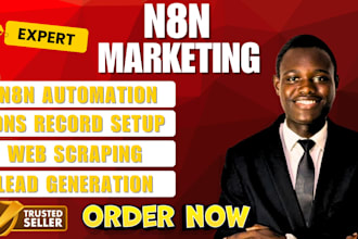 build n8n automation workflows for b2b lead generation and scraping