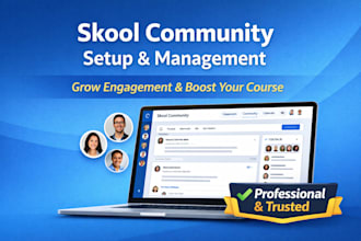 set up and manage your skool online course community