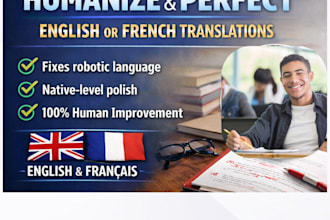 make english or french text sound native