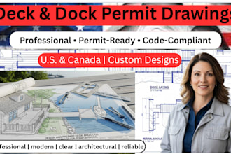 design and prepare deck and dock addition drawings for permit approval