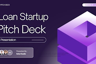 build a pitch deck for loan app startup, microfinance and p2p lending platform