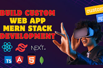 build custom web app mern stack developer website development projects
