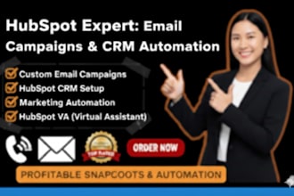 hubspot email campaign hubspot crm hubspot marketing automation hubspot VA