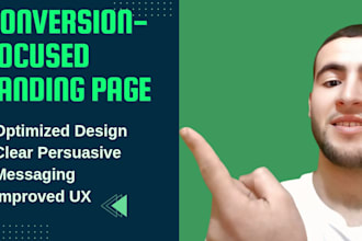 build a conversion focused landing page with copy and design