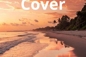 design a beautiful book cover for your work