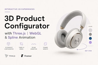 build 3d product configurator with threejs webgl spline framer to boost sales